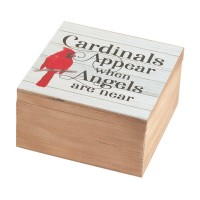 KEEPSAKE BOX CARDINALS APPEAR MDF KEEPSAKE BOX CARDINALS APPEAR MDF