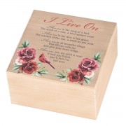 Keepsake Box Cardinal I Live On MDF Keepsake Box Cardinal I Live On MDF