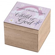 Keepsake Box Child Of God Pink MDF 4x4 Keepsake Box Child Of God Pink MDF 4x4