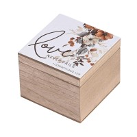 Keepsake Box Love Never Fails MDF 4x4