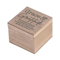 Keepsake Box Grace & Gratitude MDF 4x4