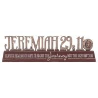 2pk -Jeremiah 29:11 Tabletop Word Figurine - (Pack of 2)