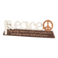 2pk -Peace Word Figurine - (Pack of 2) 2pk -Peace Word Figurine - (Pack of 2)