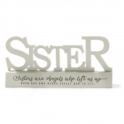 3pk -Word Figurine Sisters Are Angels - Pack of 3