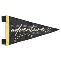 2pk -Pennant Flag Adventure Begins Grad - (Pack of 2) 2pk -Pennant Flag Adventure Begins Grad - (Pack of 2)