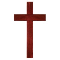2pk -CRS WALL CROSS WOOD MAHAOGANY 12 - (Pack of 2)