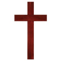 2pk -CRS WALL CROSS WOOD MAHOGANY 16 - (Pack of 2)