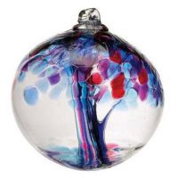 6" Tree of Enchantment Faith Glass Ornament