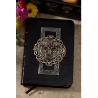 Cobalt Blue Center Jeweled Compact Reference Personalized Family Name Bible - KJV or NKJV Black Cobalt Blue Center Jeweled Compact Reference Personalized Family Name Bible - KJV or NKJV Black