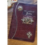 NCV Red Heart Catholic Jeweled Bible - Burgundy NCV Red Heart Catholic Jeweled Bible - Burgundy