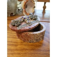 Oval Royalty Blessing Soapstone Box