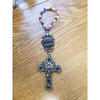 Purple and Pearls Cross Room Blessing