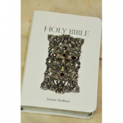 Ruby Crystal NAB Catholic Holy Bible-White