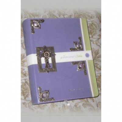 Decorated The Grandmother s Bible, Spring Violet-White NIV -  - DABB14101