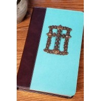KJV Adorned with Brass Giant Print Jeweled Bible Teal KJV Adorned with Brass Giant Print Jeweled Bible Teal