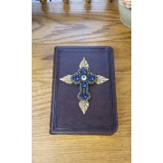 KJV Baby Keepsake Jeweled Compact Bible Brown