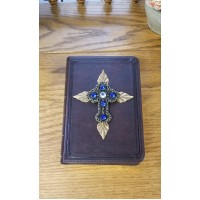 KJV Baby Keepsake Jeweled Compact Bible Brown