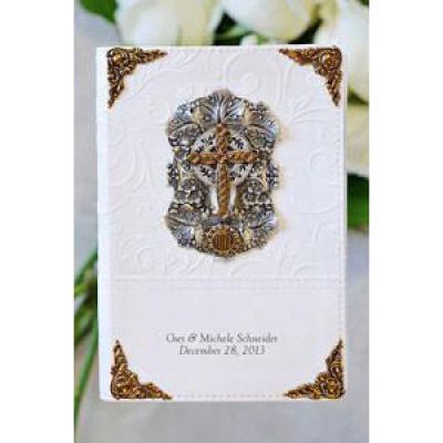 Jeweled Love Cross Bride s Bible-NIV -  - DABB12117niv