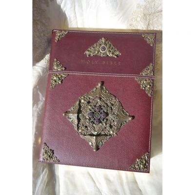 Jeweled Swarovski Crystal Family Bible NIV -  - DABB15409