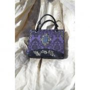Purple Bible Cover Bag with Silver metal accents retired