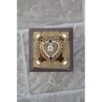 Purple Heart Wood Ring Box