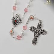 Our Lady of Fatima Rosary with Genuine Swarovski beads by Ghirelli