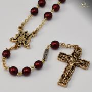 Annunciation gold plated Rosary