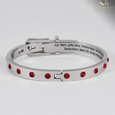 SECRETUM Stainless Steel Bracelet with Red Swarovski crystals Ghirelli -  - 771743M20