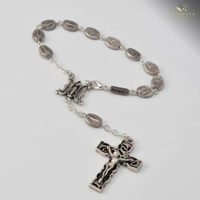 Miraculous Medal Ghirelli Silver Plated Decade Rosary - Ghirelli -  - 39072