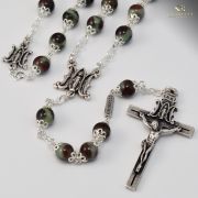 Annunciation silver plated Rosary