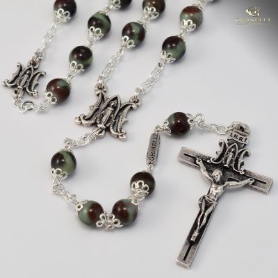 Annunciation silver plated Rosary -  - 14004C