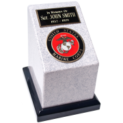 Cultured Marble Military Service Urn