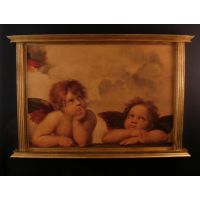 Angels By Raphael Florentine Plaque, 57x39 Inch