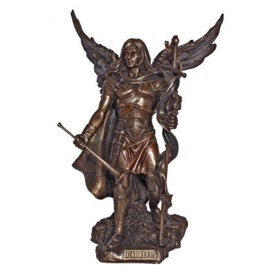 Archangel Gabriel, Cold Cast Bronze, 9 Inch Statue Italy -  - SR-76312