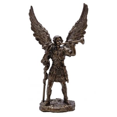 Archangel Gabriel In Cold Cast Bronze, 4 Inch Statue Italian -  - SR-76268