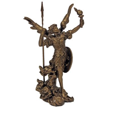 Archangel Uriel, Cast Bronze, Painted, 4in. Statue -  - SR-76289