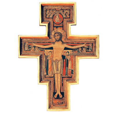 Church San Damian Cross With Raised Border, 29 Inch -  - FU-835-1