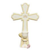 Communion Cross, Veronese, Painted Pastels, 7.25 Inch