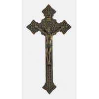Crucifix, Cold-Cast Bronze, 9 Inch
