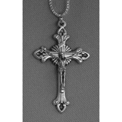 Crucifix Necklace, w/24 Inch Chain -  - A2140