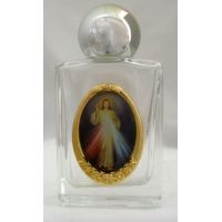 Divine Mercy Glass Church Holy Water Bottle