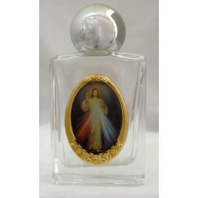 Divine Mercy Glass Church Holy Water Bottle -  - WB11-DM