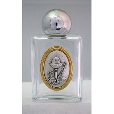 First Communion Holy Water Bottle, Square, 1.75x3.25 Inch -  - WB5-COM