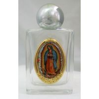 Guadalupe Glass Holy Water Bottle