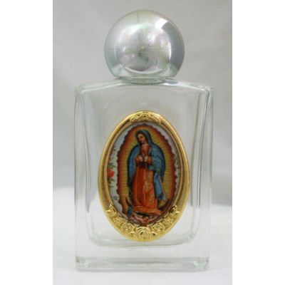 Guadalupe Glass Holy Water Bottle -  - WB11-GUAD