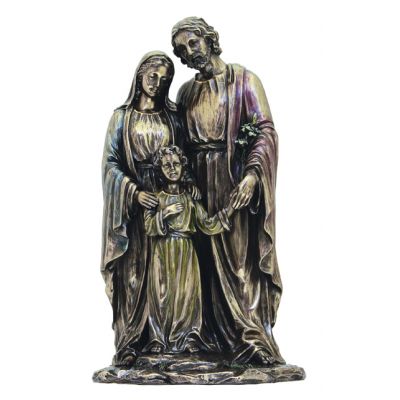 Holy Family, 1pc, Painted Cast Bronze, 5x10in. Statue -  - SR-76164