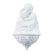 Holy Family Church Water Bowl Font, White, 9 Inch
