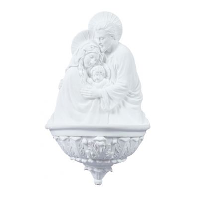 Holy Family Church Water Bowl Font, White, 9 Inch -  - SR-75428-W
