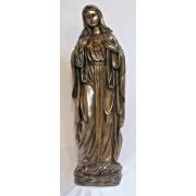 Immaculate Heart Of Mary, Cold Cast Bronze Statue, Outdoor, 39 Inch
