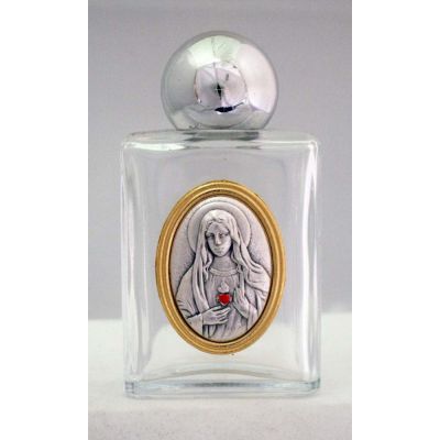 Immaculate Heart Of Mary Holy Water Bottle, Square, 1.75x3.25in. -  - WB5-IHM